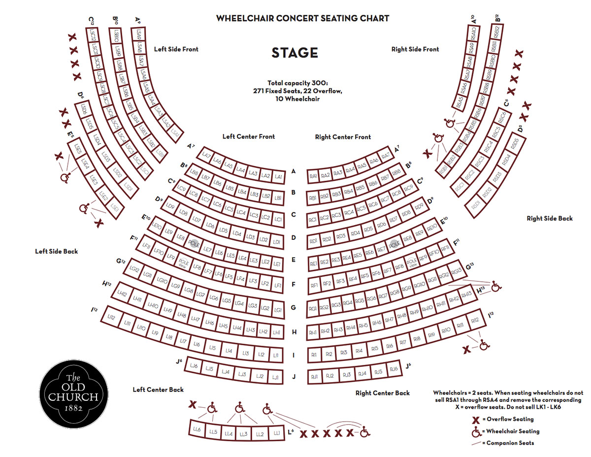 Rock Church Seating Chart